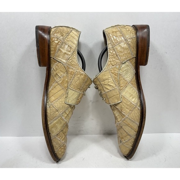 Belvedere Studio Genuine Crocodile Men\'s Size 11 Oxford Shoes‎ HandMade Derby main image 5